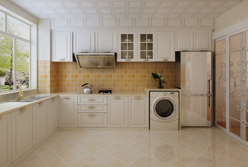 9萬元精裝藍(lán)鷹公寓101平兩居，簡約歐式廚房的專業(yè)設(shè)計(jì)解析